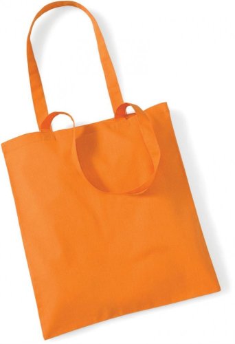Bavlněná taška bez potisku - více barerných variant - Barva: orange