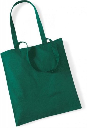 Bavlněná taška bez potisku - více barerných variant - Barva: dark green