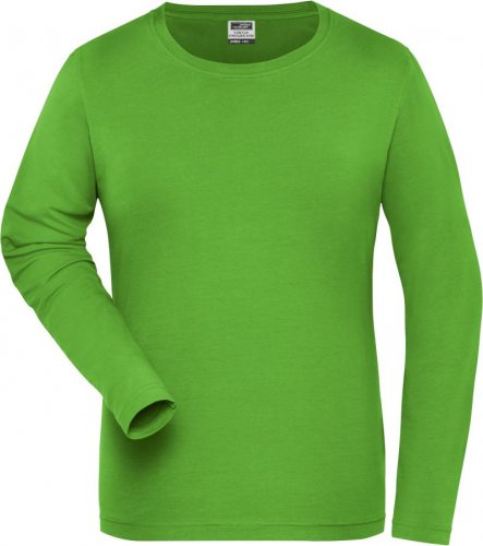 Dámské elast. tričko, dl. rukáv - Velikost: M, Barva: lime green