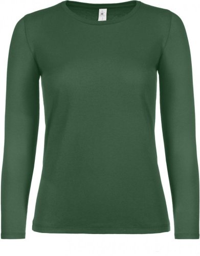 Dámské tričko s dlouhým rukávem - Velikost: XS, Barva: green