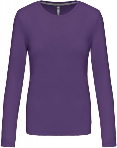 Dámské tričko s dlouhým rukávem - Velikost: 2XL, Barva: purple