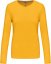 Dámské tričko s dlouhým rukávem - Velikost: S, Barva: yellow