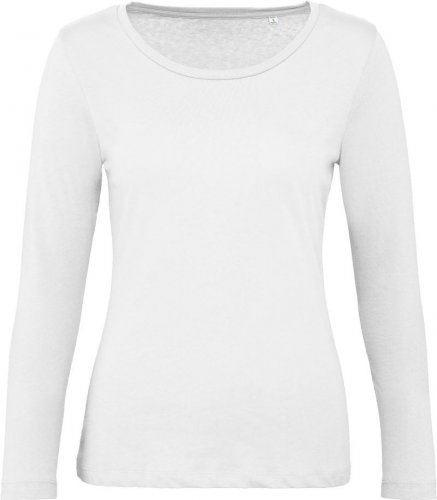 Dámské tričko s dlouhým rukávem - Velikost: L, Barva: white