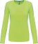 Dámské tričko s dlouhým rukávem - Velikost: 3XL, Barva: lime green