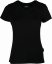 Dámské tričko s výstřihem do V - Velikost: 2XL, Barva: black