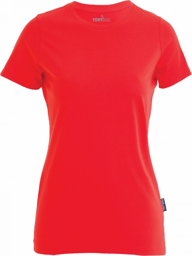 Dámské tričko s kulatým výstřihem - Velikost: 2XL, Barva: red