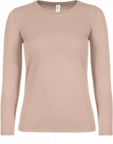 Dámské tričko s dlouhým rukávem - Velikost: XL, Barva: pink