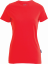Dámské tričko s kulatým výstřihem - Velikost: L, Barva: red
