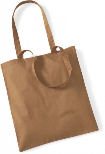 Bavlněná taška bez potisku - více barerných variant - Barva: caramel