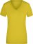 Dámské elastické tričko s výstřihem do V - Velikost: 2XL, Barva: yellow