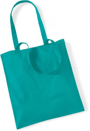 Bavlněná taška bez potisku - více barerných variant - Barva: emerald
