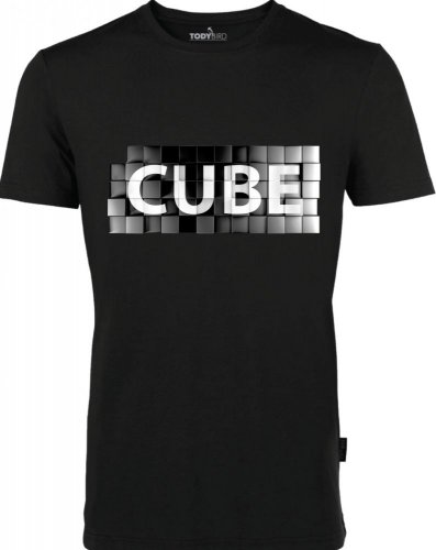 CUBE - Typ výstřihu: kulatý výstřih, Velikost: XL, Barva: black
