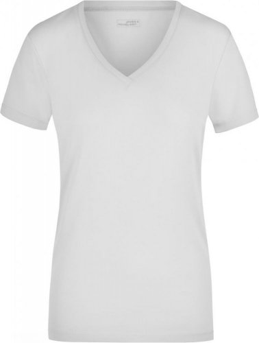 Dámské elastické tričko s výstřihem do V - Velikost: L, Barva: navy