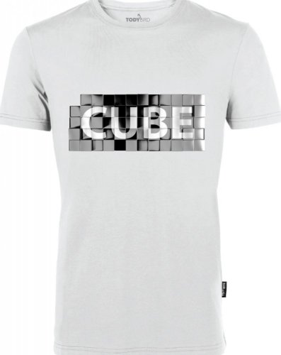 CUBE - Typ výstřihu: výstřih do V, Velikost: 5XL, Barva: white